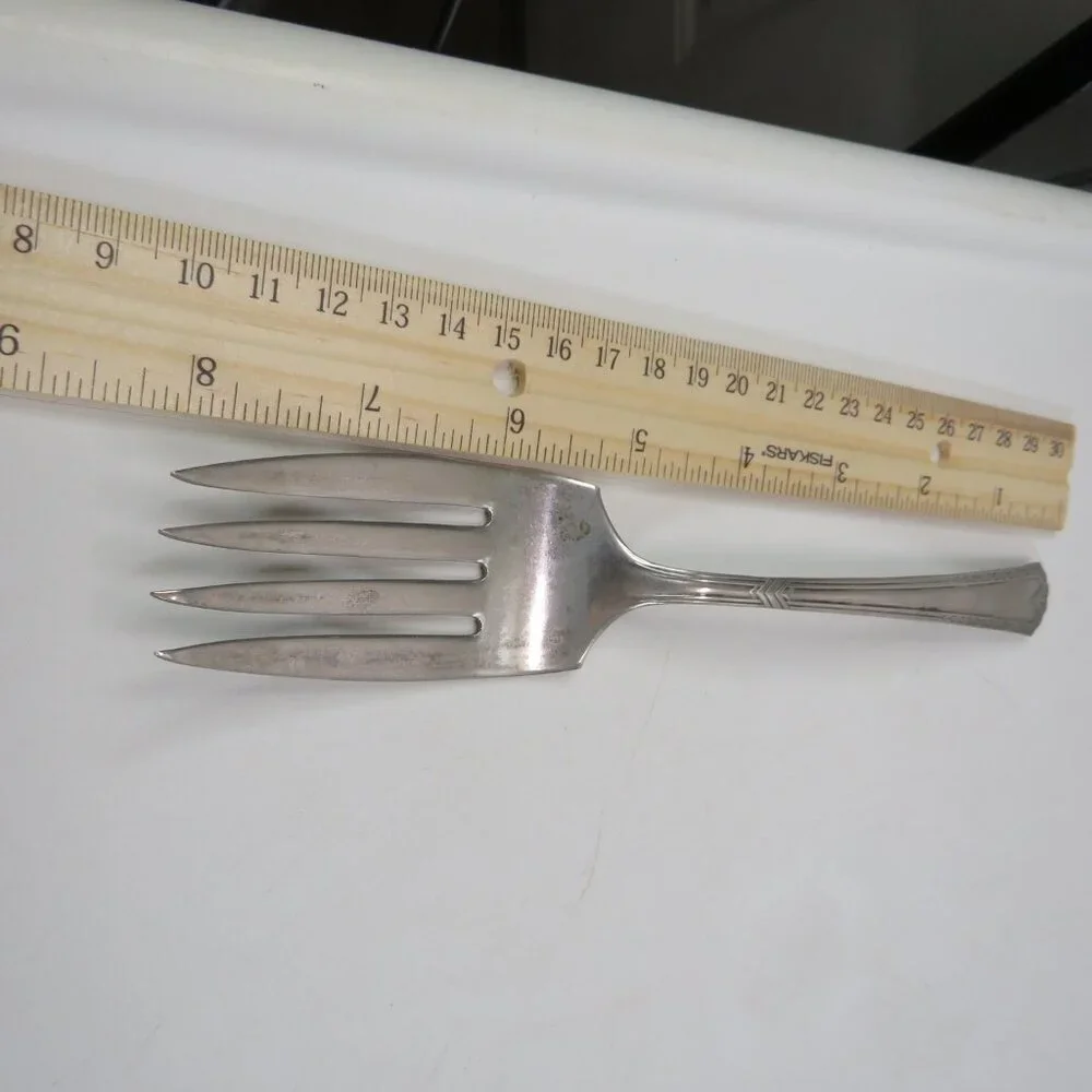 VTG Dinner Fork Art Deco style Silver Plated 
